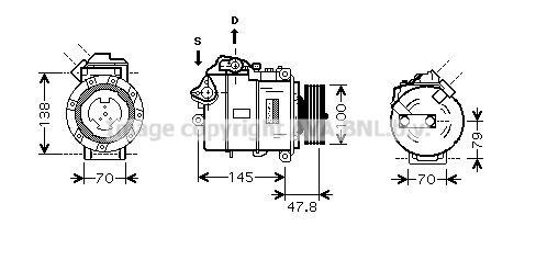 AVA QUALITY COOLING Kompresors, Gaisa kond. sistēma BWK331